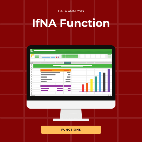 How to use the ifNA function in Excel.