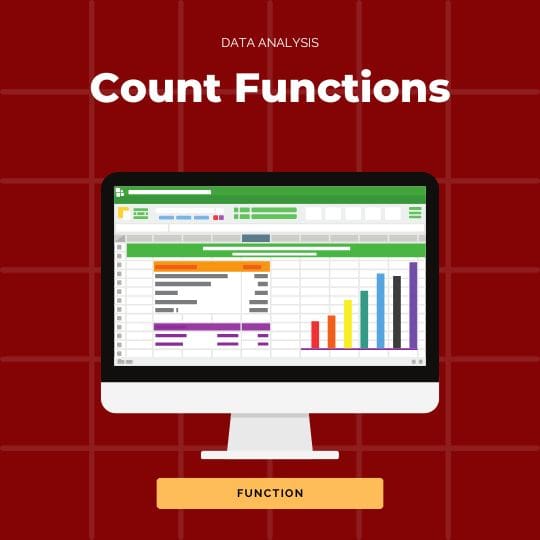 The different count functions in excel