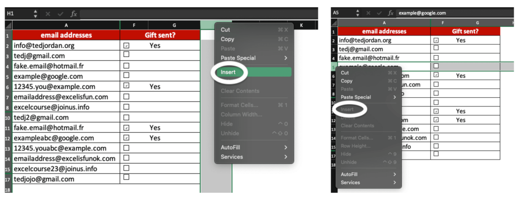 User actions are limited for a protected Excel sheet.