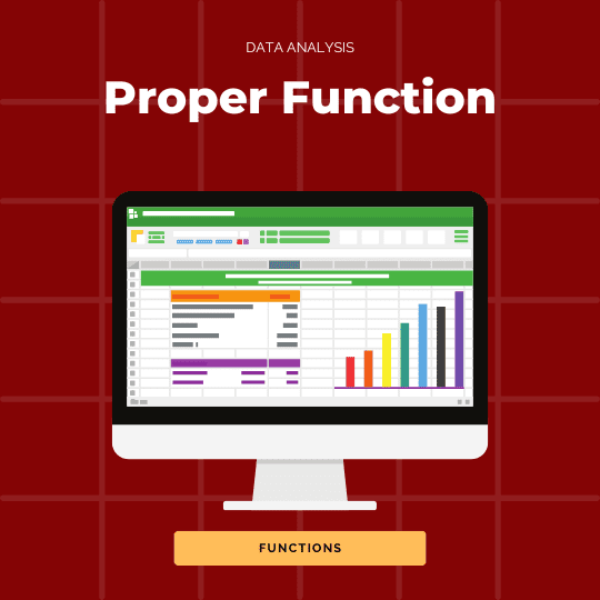 Capitalize the first letter of each work with the Proper function