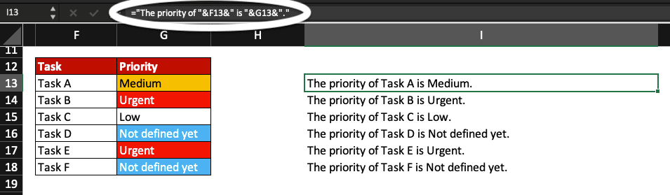 Ampersand is used to concatenate two columns in Excel.