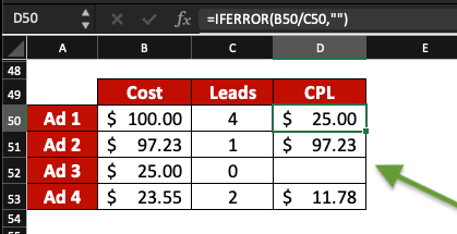 How to remove divided by zero error in Excel. Example: =IFERROR(dividend/divisor,"")