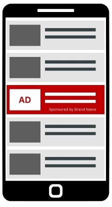 Example of in-feed ad by Ted Jordan.