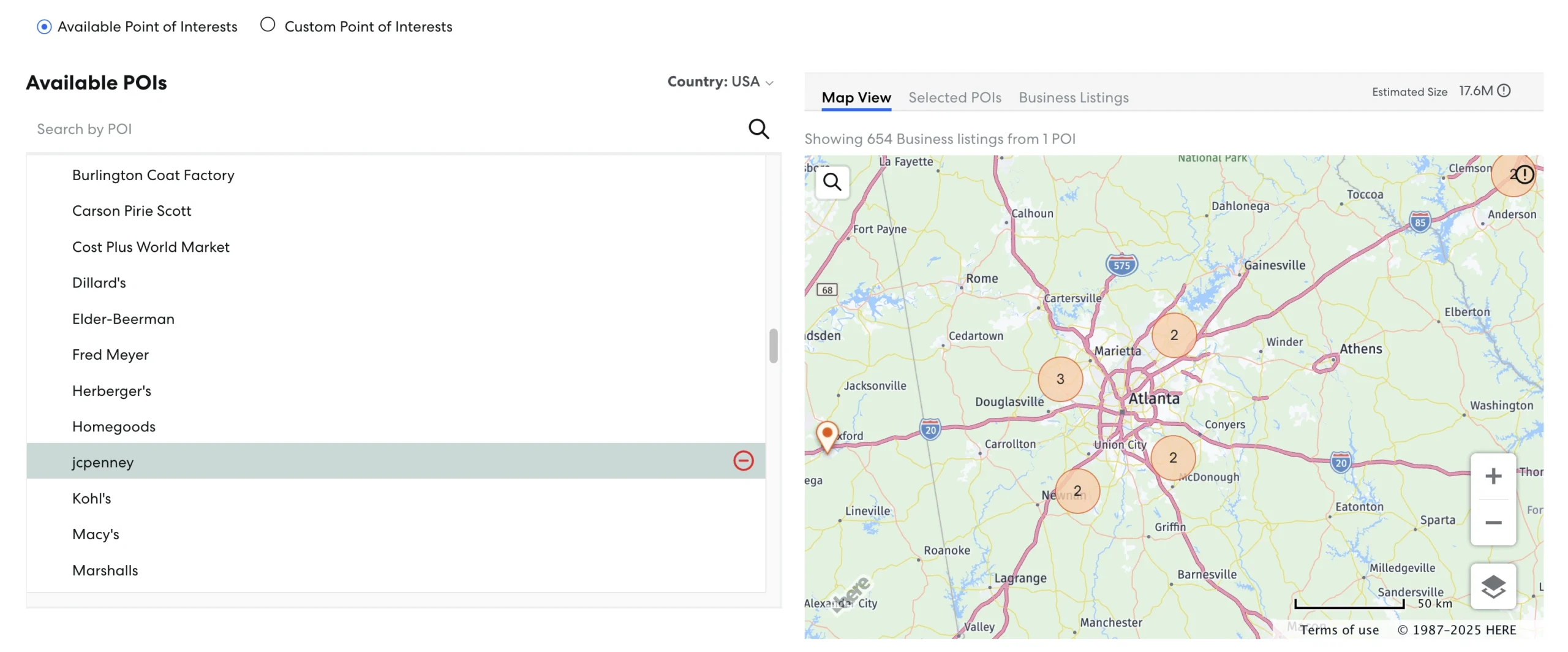 POI targeting on Yahoo DSP.